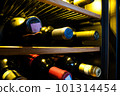 Wine cellar Displayed wine bottles 101314454