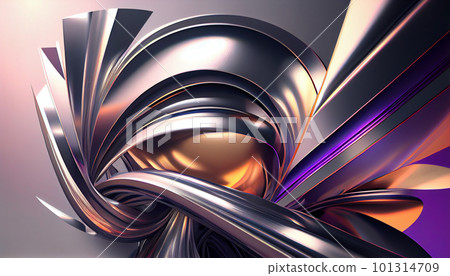 Generative AI, Metallic Momentum: A Dynamic Futuristic Background of Sleek Shapes and Metallic Colors Generative AI, Metallic Momentum: A Dynamic Futuristic Background of Sleek Shapes and Metallic Colors 101314709
