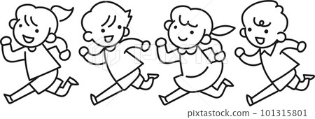 好朋友笑著跑 101315801