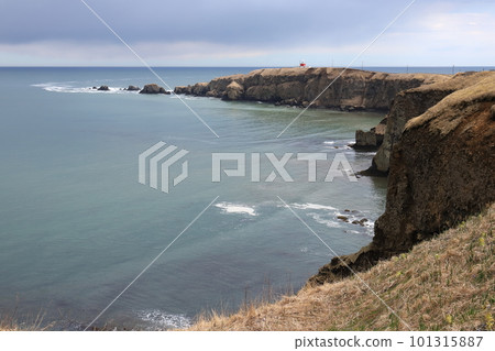 Cape Hotaru Lighthouse at Kiritappu Cape, Hokkaido 101315887