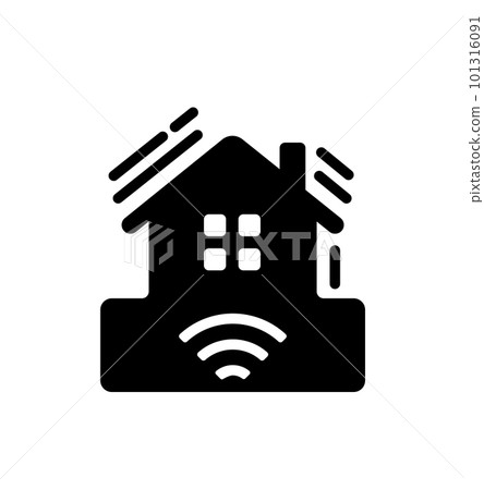 隔震/抗震/房屋矢量圖標說明 101316091