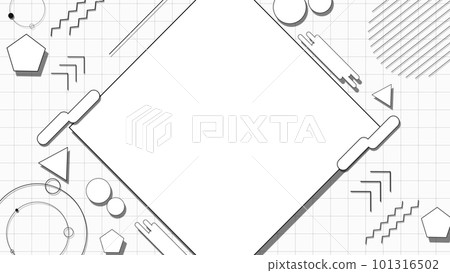 frame and pop shape background 101316502