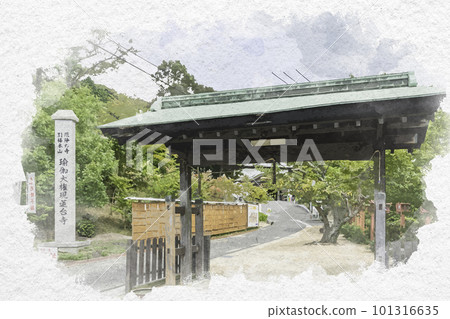 岡山縣倉敷市 Yukasan Rendaiji 寺門 101316635