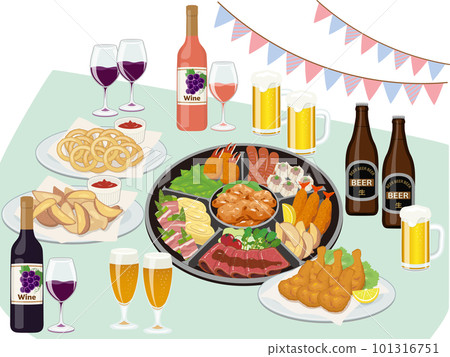 Party with hors d'oeuvres and drinks Party with hors d'oeuvres and drinks 101316751