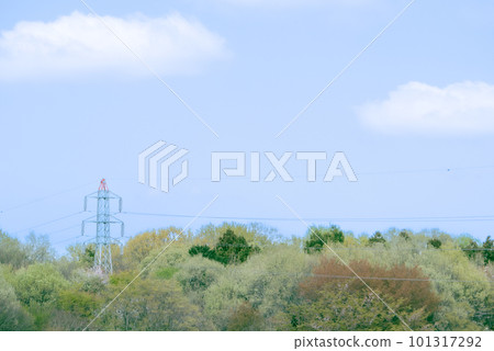 與藍天和鋼塔的風景 101317292