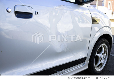 car smashed door car smashed door 101317760