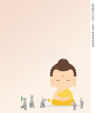 Buddhist Illustration on Buddha's Birthday Buddhist Illustration on Buddha's Birthday 101318609