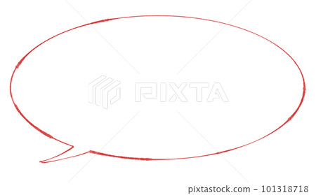 Simple round speech bubble Simple round speech bubble 101318718