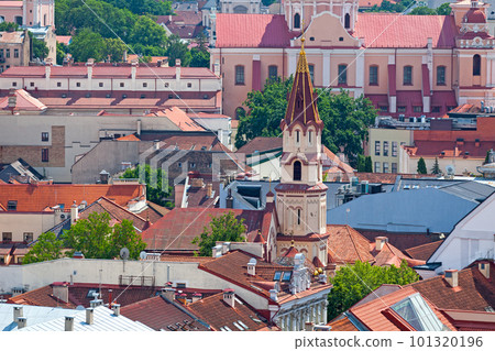 Aerial view of the Church of Saint Nicholas in Vilnius Aerial view of the Church of Saint Nicholas in Vilnius 101320196