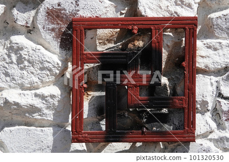 Kiev, Ukraine May 1, 2021: House of the Yakubovsky family museum in the center of Kiev hung with a swastika 101320530