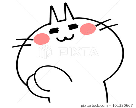 乞討貓插畫素材 乞討貓插畫素材 101320667