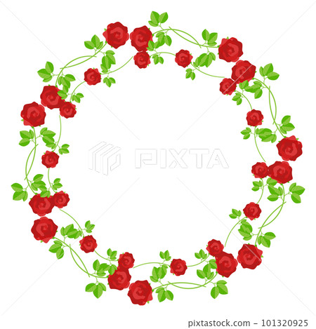 red rose wreath frame red rose wreath frame 101320925