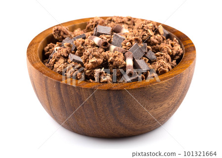 muesli with pieces of chocolate muesli with pieces of chocolate 101321664