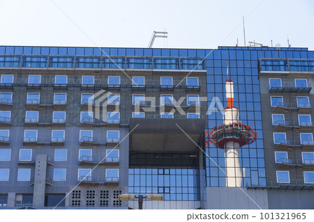 Kyoto Station Building with Kyoto Tower 101321965