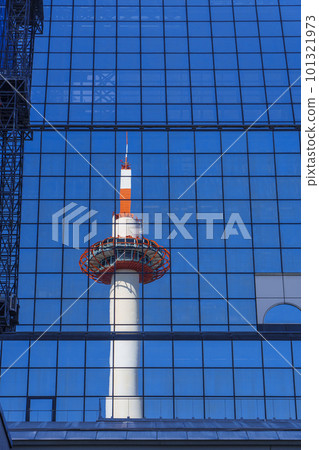 Kyoto Station Building with Kyoto Tower 101321973
