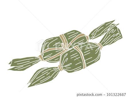 多個竹餃子的插圖(打印樣式) 多個竹餃子的插圖(打印樣式) 101322687