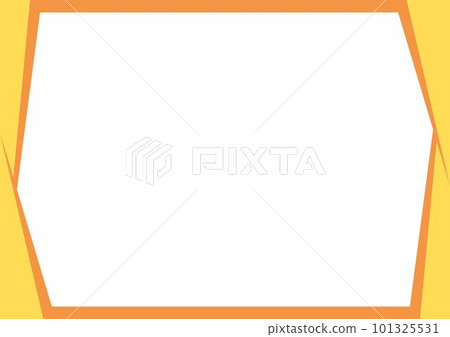 Frame or border. Orange, yellow and white triangles color with stripe line shape. Suitable for social media post. Frame or border. Orange, yellow and white triangles color with stripe line shape. Suitable for social media post. 101325531