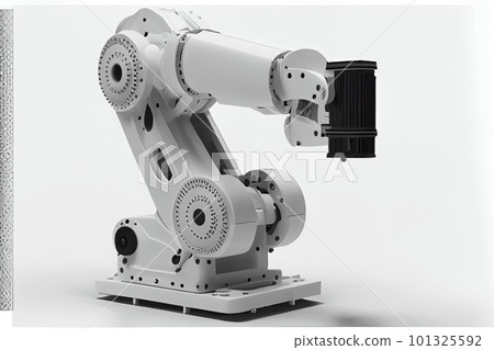 robotic arm 3d on white background. Mechanical hand. Industrial robot robotic arm 3d on white background. Mechanical hand. Industrial robot 101325592
