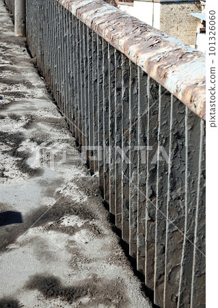 Kiev, Ukraine March 18, 2020: South bridge over the Dnieper River, aging, rusting and requiring repair 101326060