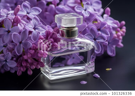 Lilac dramatic perfume. Spring garden. Generate Ai Lilac dramatic perfume. Spring garden. Generate Ai 101326336