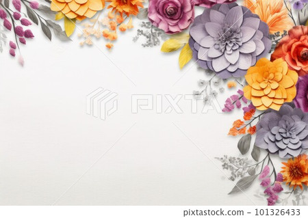 Flower pastel background. Summer nature. Generate Ai Flower pastel background. Summer nature. Generate Ai 101326433