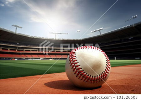 Baseball ball arena. Team crowd. Generate Ai 101326505