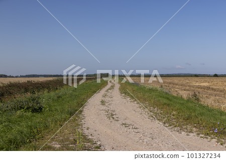Unpaved highway in rural areas Unpaved highway in rural areas 101327234