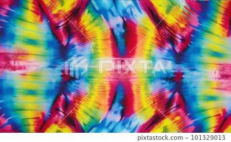 Tie Dye Striped Pattern Ink Background Bohemian - Stock Photo  [101329013] - PIXTA