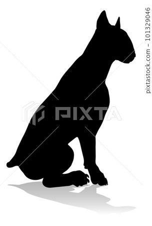 Dog Silhouette Pet Animal Dog Silhouette Pet Animal 101329046