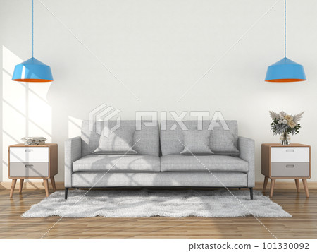 modern interior room with sofa and chair modern interior room with sofa and chair 101330092