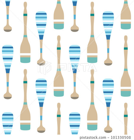 vector seamless pattern with cartoon paddles boat vector seamless pattern with cartoon paddles boat 101330508
