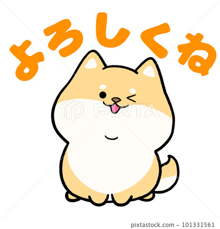 柴犬和“很高興認識你”這個詞 101331561