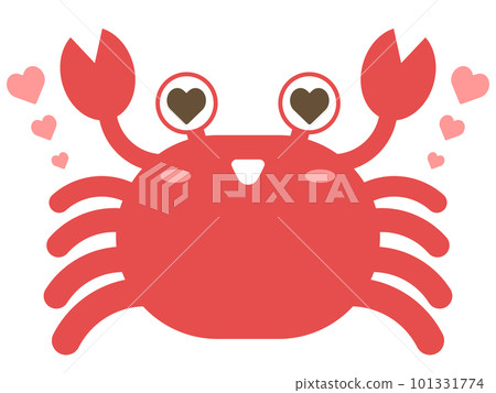 Loose and cute crab heart 101331774