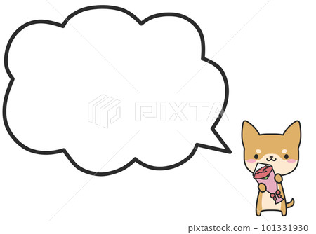 Mother's Day Shibainu and a simple fluffy balloon 101331930