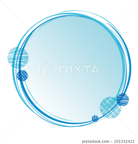 Cool Japanese style brush frame 101332422