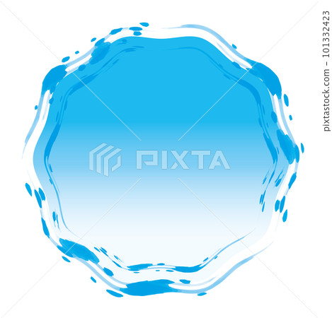 Cool Japanese style brush frame 101332423