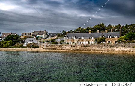 Village Le Conquet At The Finistere Atlantic Coast In Brittany, France 101332487