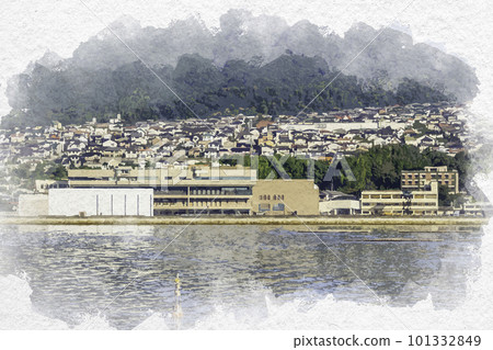 廣島縣廿日市市宮島水彩風划船比賽 廣島縣廿日市市宮島水彩風划船比賽 101332849