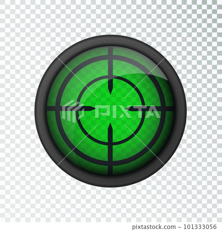 Realistic sniper sight thermal imager. Sniper scope with measurement thermal imager marks template. Sniper scope crosshairs view. Realistic vector optical sight. Realistic sniper sight thermal imager. Sniper scope with measurement thermal imager marks template. Sniper scope crosshairs view. Realistic vector optical sight. 101333056