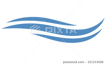 Swoosh wave shape icon, line logo wavy, river clean water Swoosh wave shape icon, line logo wavy, river clean water 101333086