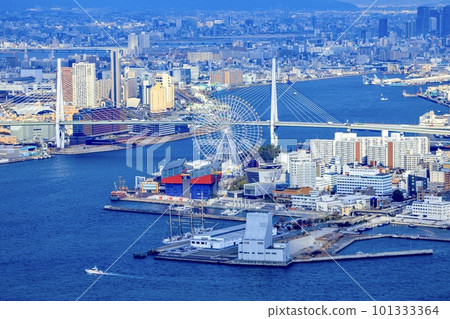 從大阪府咲洲宇宙塔眺望(天保山方向) 從大阪府咲洲宇宙塔眺望(天保山方向) 101333364