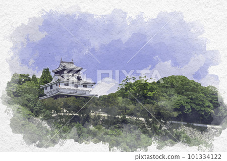 Watercolor style Iwakuni Iwakuni Castle Iwakuni City, Yamaguchi Prefecture Watercolor style Iwakuni Iwakuni Castle Iwakuni City, Yamaguchi Prefecture 101334122