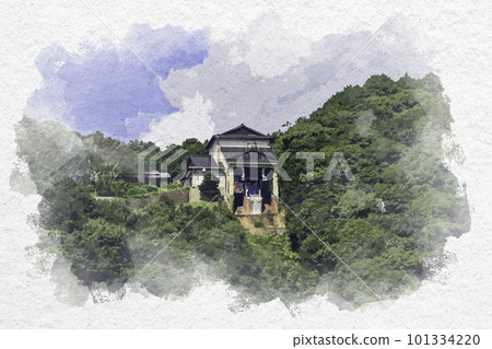 Watercolor style Iwakuni Iwakuni Castle Ropeway Summit Station Iwakuni City, Yamaguchi Prefecture Watercolor style Iwakuni Iwakuni Castle Ropeway Summit Station Iwakuni City, Yamaguchi Prefecture 101334220