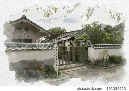 Watercolor-style Iwakuni Kikko Park Former Mekada Residence Iwakuni City, Yamaguchi Prefecture Watercolor-style Iwakuni Kikko Park Former Mekada Residence Iwakuni City, Yamaguchi Prefecture 101334623