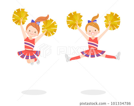 插圖集可愛的孩子們笑著跳歡呼舞 插圖集可愛的孩子們笑著跳歡呼舞 101334786