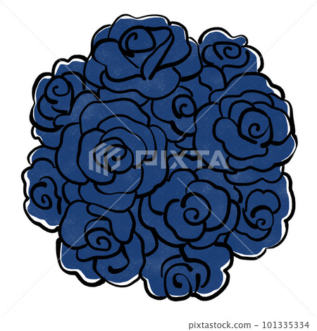 藍玫瑰的插圖 101335334