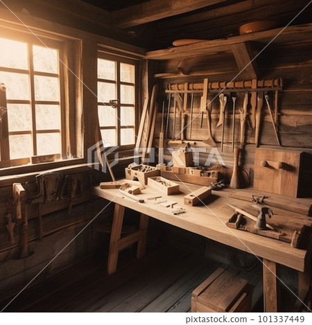 Woodworking workshop in the countryside Woodworking workshop in the countryside 101337449