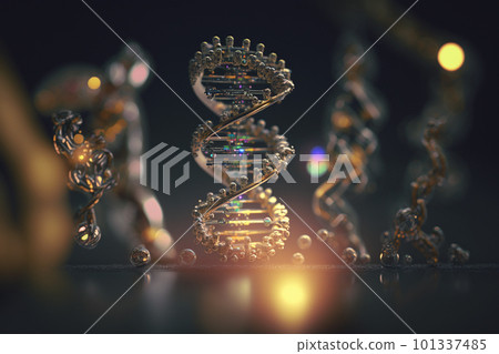 polygonal wireframe DNA molecule. Medical science, genetic biotechnology, chemistry biology, gene cell concept background. innovation technology concept. Generative AI polygonal wireframe DNA molecule. Medical science, genetic biotechnology, chemistry biology, gene cell concept background. innovation technology concept. Generative AI 101337485