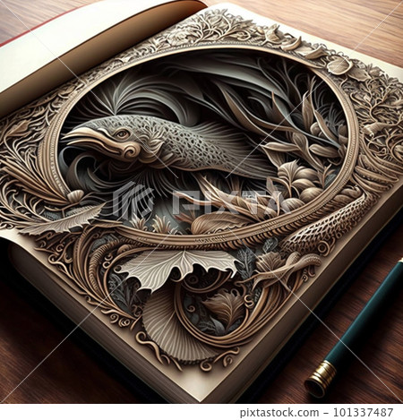 World Book and Copyright Day. 23 april. Banner, poster. High quality 3d illustration 101337487