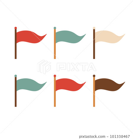 旗幟在風中飄揚 101338467